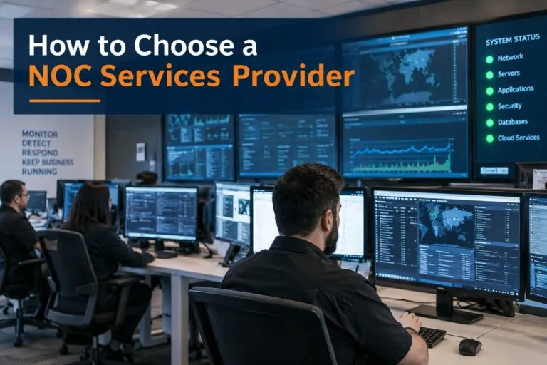 How to choose a NOC services provider for network monitoring and IT support